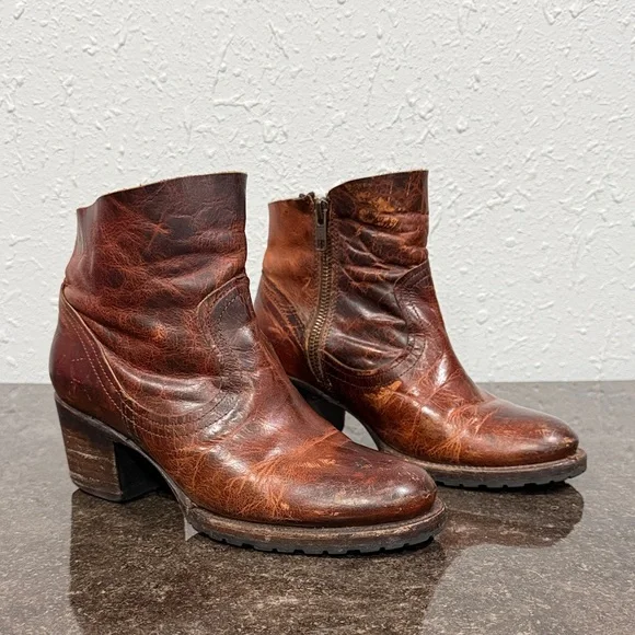 Freebird by Steven Distressed Brown Ankle Flint Boots